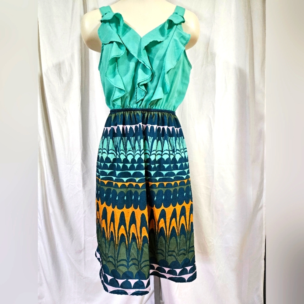 Massimo Aqua Ruffle Dress - Picture 8 of 8
